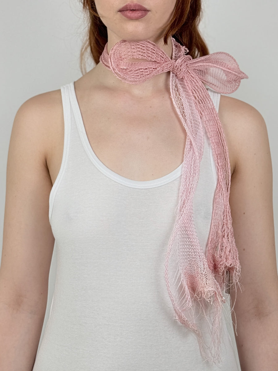 KNIT BOW CHOKER