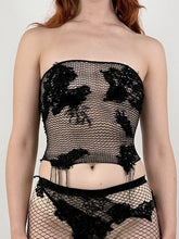 Load image into Gallery viewer, LACE KNIT TUBE TOP
