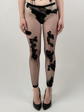 Load image into Gallery viewer, LACE EMBROIDERED STOCKINGS
