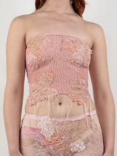 Load image into Gallery viewer, LACE KNIT TUBE TOP
