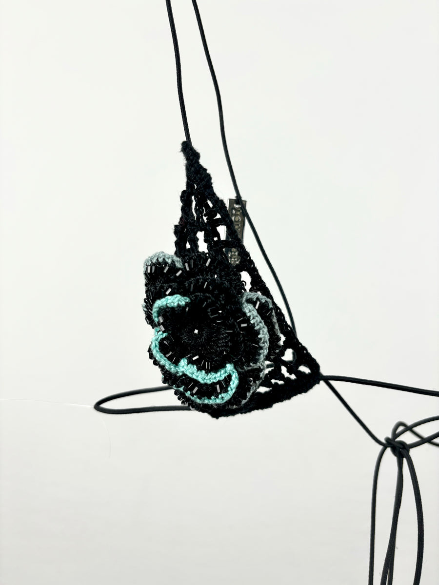 CROCHETED FLOWER MINI BRA
